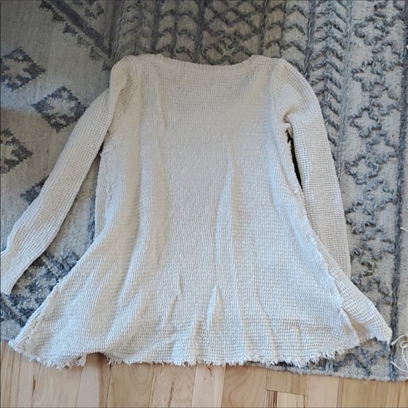 Blue Moon Anthropology Knit Boho Hi Lo Distressed Sweater - Picture 7 of 16